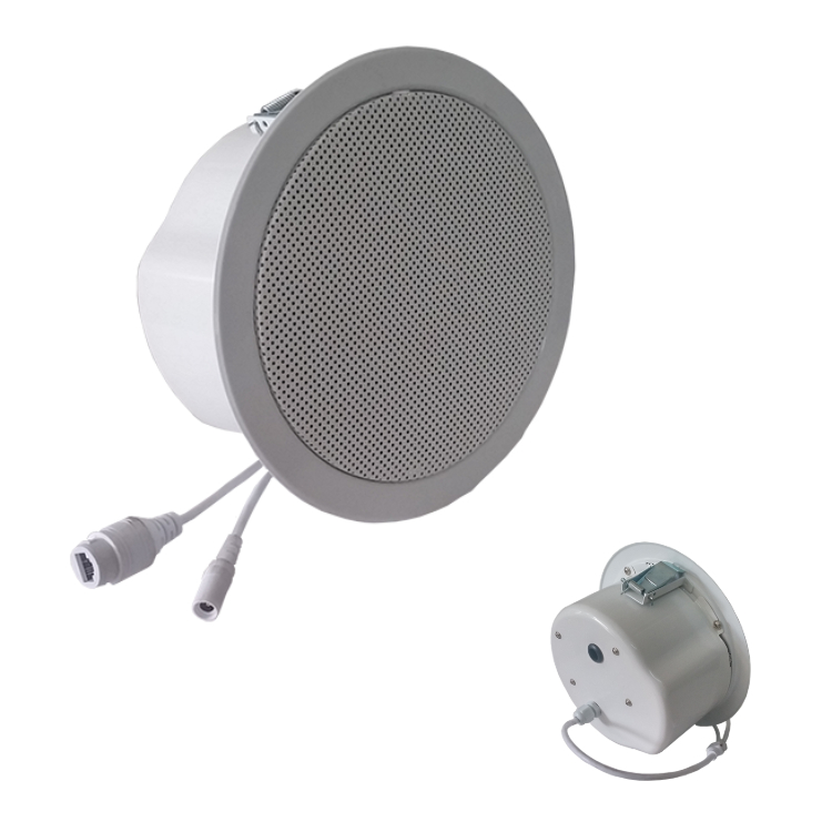 Haut-parleur de plafond actif réseau SIP —SIP743V
