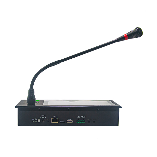 Station d'interphonie de diffusion réseau SIP avec écran tactile