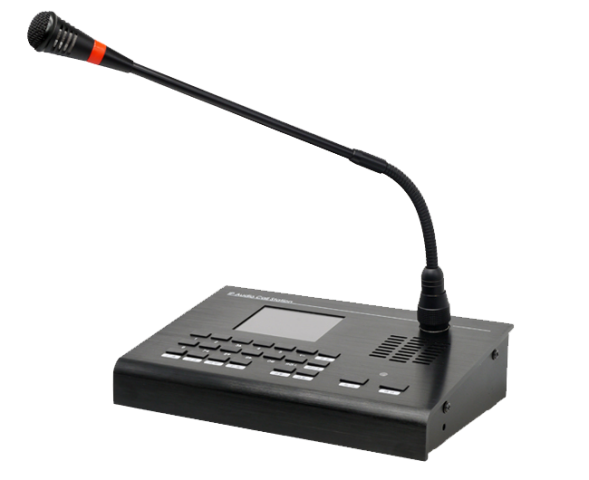 Microphone de radiomessagerie d'interphone SIP avec touches numériques